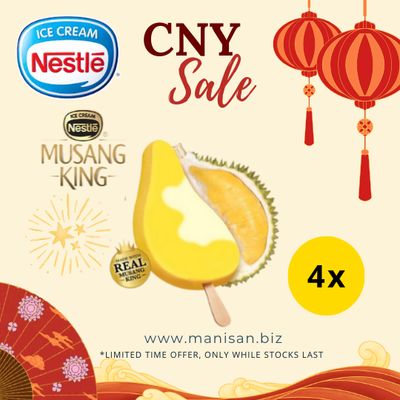 [CNY] NESTLÉ Musang King Stick (4 Sticks)