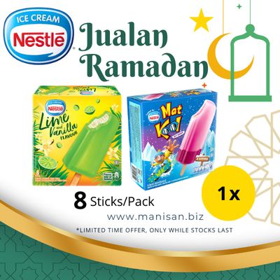 [SALE] NESTLÉ Lime and Vanilla / Icy Grape Multipack  (8x70ml)