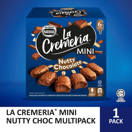 Nestlé La Cremeria Mini Nutty Chocolate Multipack (6pcs x 45ml)