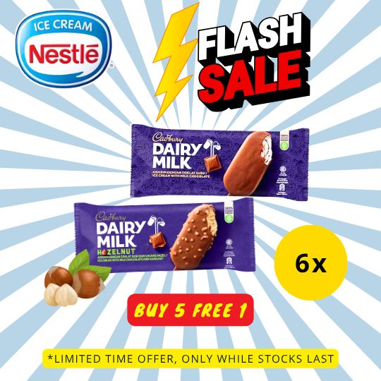 [FLASH SALE] Cadbury Ice Cream Stick (6 Sticks)