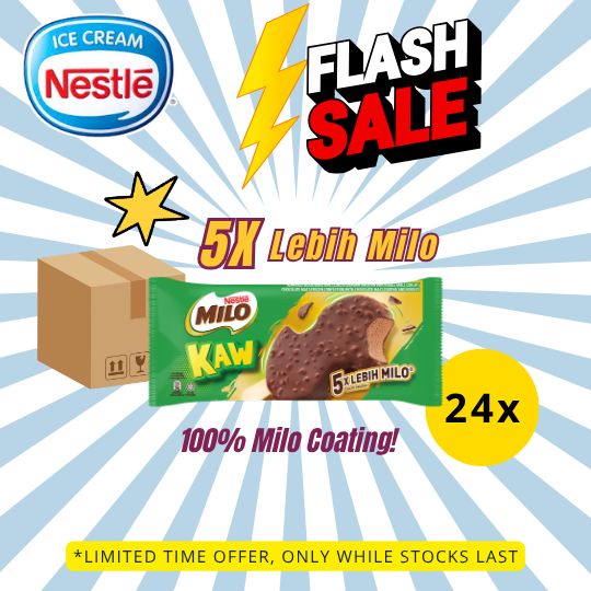 [FLASH SALE] NESTLÉ MILO KAW Ice Cream Stick (24 Sticks)