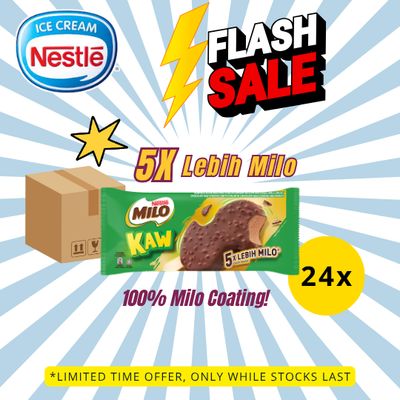 [FLASH SALE] NESTLÉ MILO KAW Ice Cream Stick (24 Sticks)