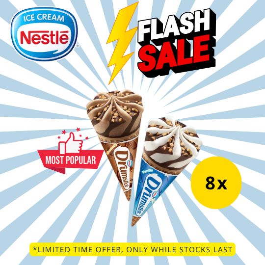 [FLASH SALE] NESTLÉ Drumstick Cone Ice Cream (8 Cones)