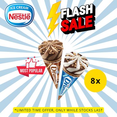 [FLASH SALE] NESTLÉ Drumstick Cone Ice Cream (8 Cones)