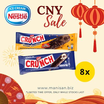 [CNY] NESTLÉ Crunch Vanilla / Double Choc Ice Cream  (8 Sticks)