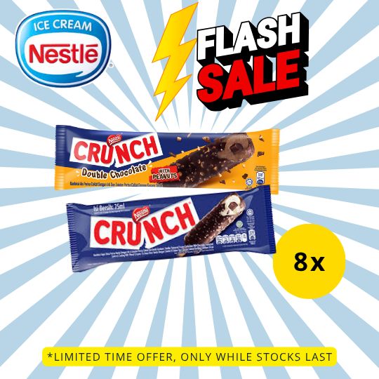 [FLASH SALE] NESTLÉ Crunch Vanilla / Double Choc Ice Cream  (8 Sticks)