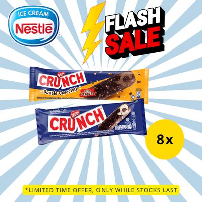 [FLASH SALE] NESTLÉ Crunch Vanilla / Double Choc Ice Cream  (8 Sticks)