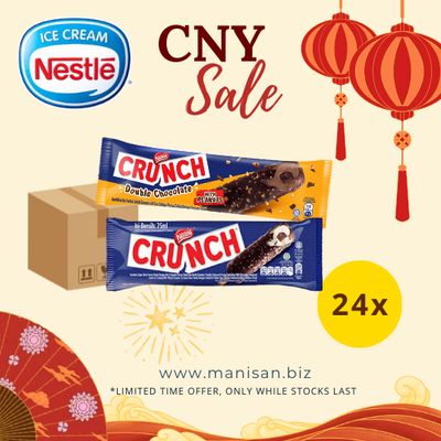 [CNY] NESTLÉ Crunch Vanilla / Double Choc Ice Cream  (24 Sticks)