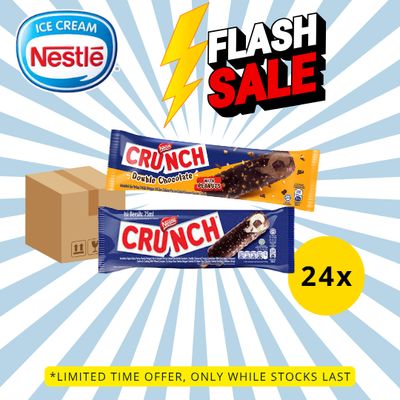 [FLASH SALE] NESTLÉ Crunch Vanilla / Double Choc Ice Cream  (24 Sticks)