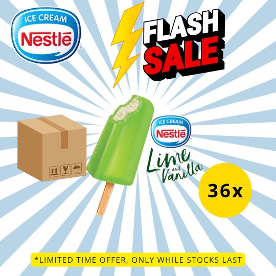 [FLASH SALE] NESTLÉ Lime and Vanilla Frozen Confection  (36 Sticks)