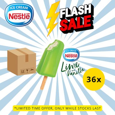 [FLASH SALE] NESTLÉ Lime and Vanilla Frozen Confection  (36 Sticks)