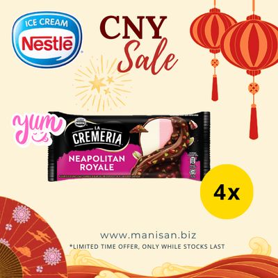 [CNY] LA CREMERIA Neapolitan Royale (4 Sticks)