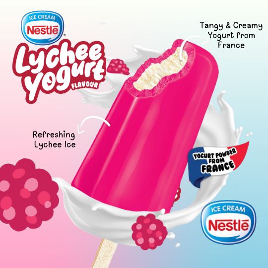 Nestlé Lychee Yogurt Ice Cream Stick (36 Sticks)