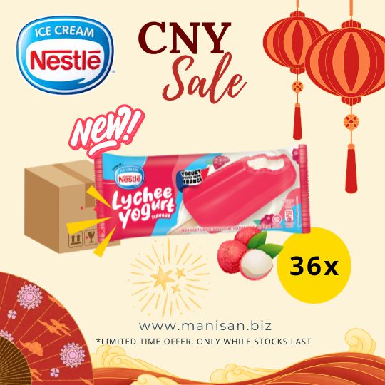 [CNY] Nestlé Lychee Yogurt Ice Cream Stick (36 Sticks)