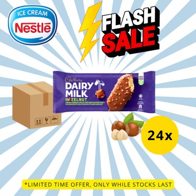 [FLASH SALE] Cadbury Hazelnut Ice Cream Stick (24 Sticks)