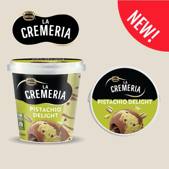 LA CREMERIA Pistachio Pint Ice Cream (1 Pint, 750ml)