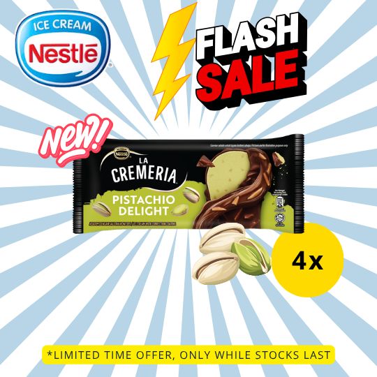 [FLASH SALE] LA CREMERIA Pistachio Delight (4 Sticks)