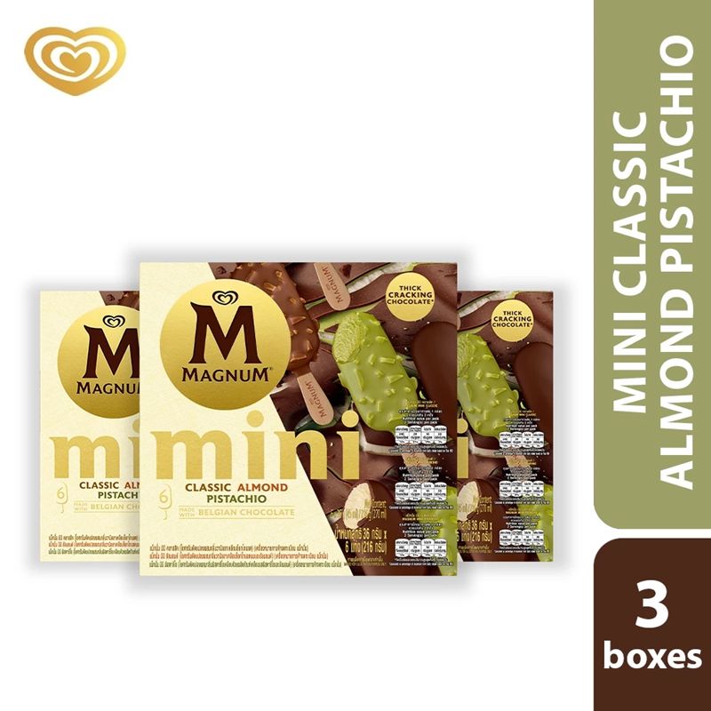 Magnum Mini Classic Almond Pistachio Mix (3 boxes)