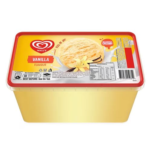 Wall's 1.4L Ice Cream by Carton (4 Tubs Single Flavour)