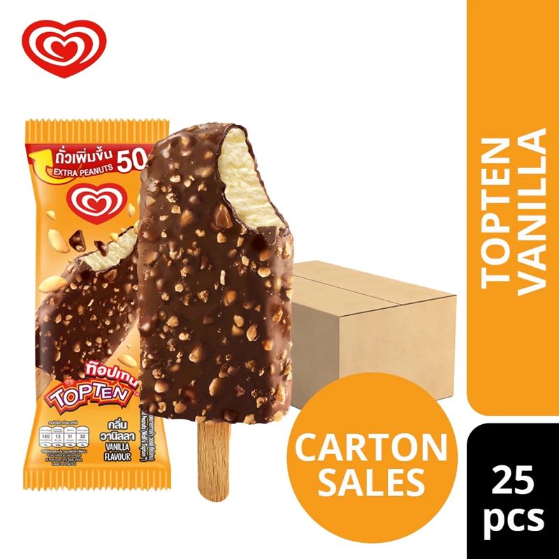 Wall's Topten Vanilla Ice Cream (25pcs)