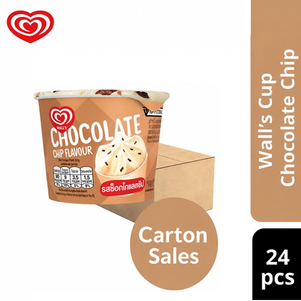 Wall's Cup Chocolate Chip Ice Cream (24 cups)