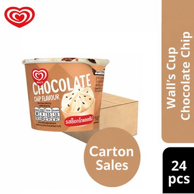 Wall's Cup Chocolate Chip Ice Cream (24 cups)