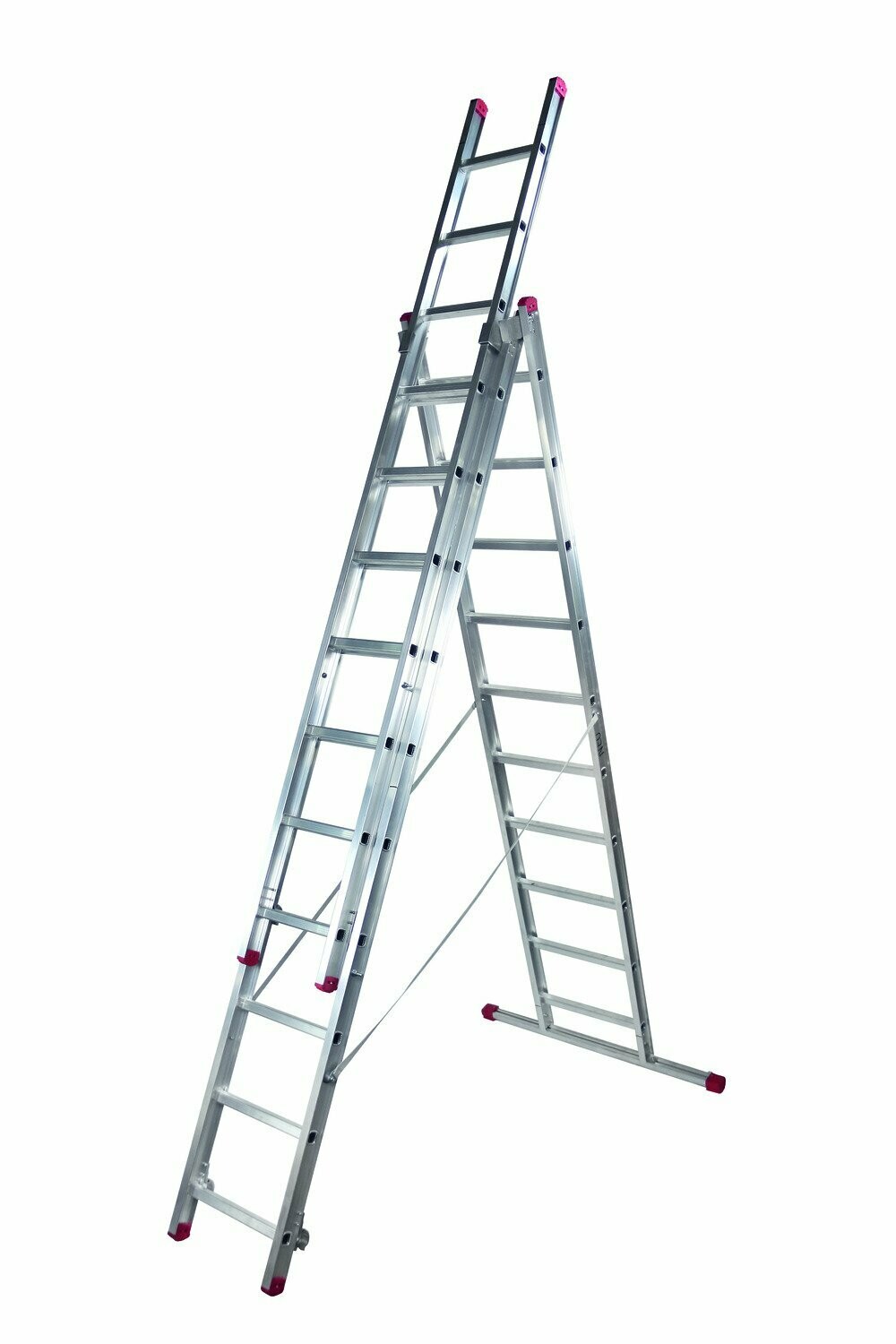 3-tlg. Sprossen Schiebeleiter ohne Seilzug 3-tlg. Sprossen Schiebeleiter ohne Seilzug