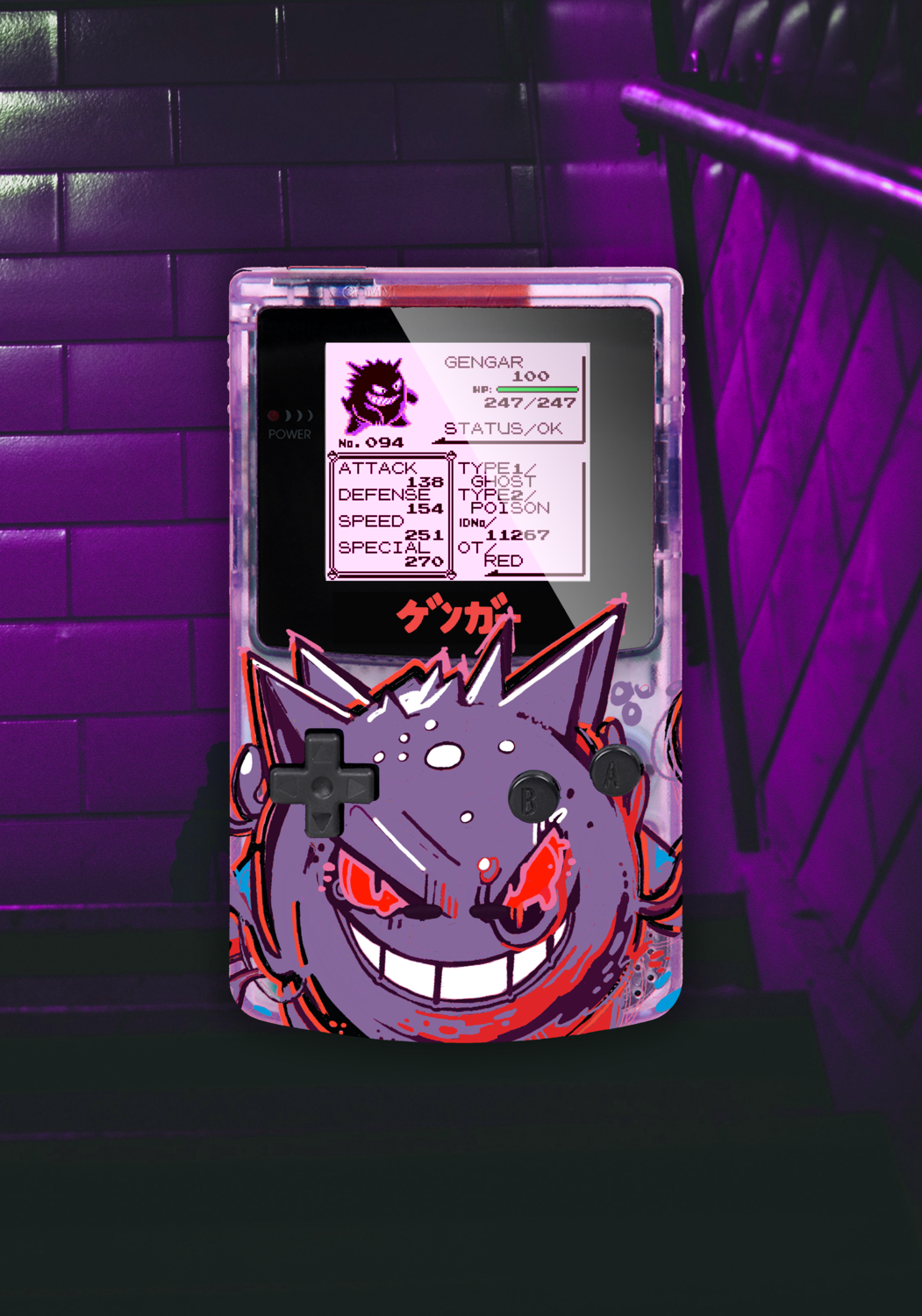 GAME BOY COLOR: GENGAR EDITION