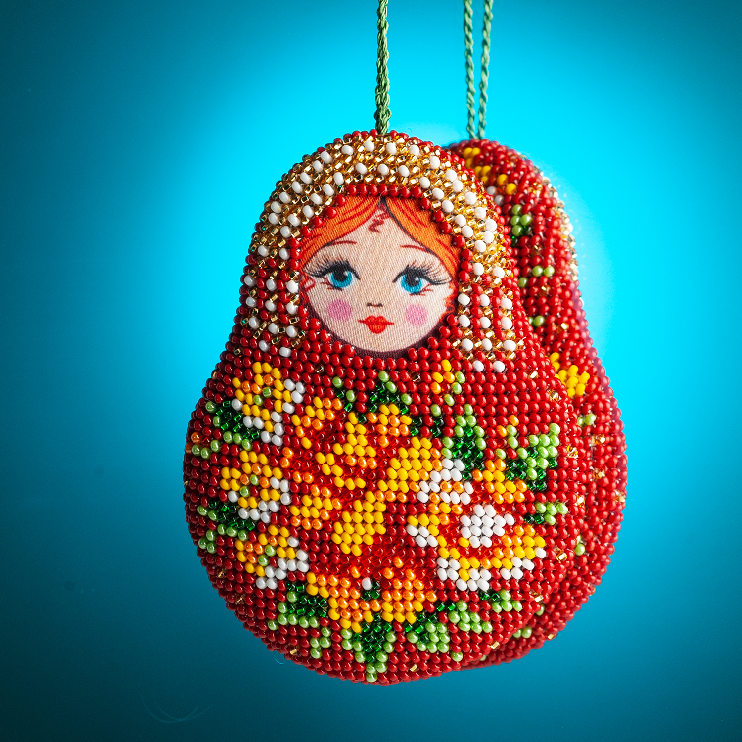 Набор для вышивания радуга бисера (кроше) "матрешка гжель" в-540. Матрешка из бисера. Рисунки на камне матрешки. Кроше радуга бисера матрешки. Радуга бисера матрешки.