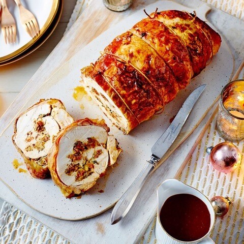 Squisito chorizo stuffed turkey breast