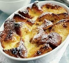 Panettone bread and butter pudding