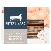 Peter's Yard Cracked Black Pepper Sourdough Crackers