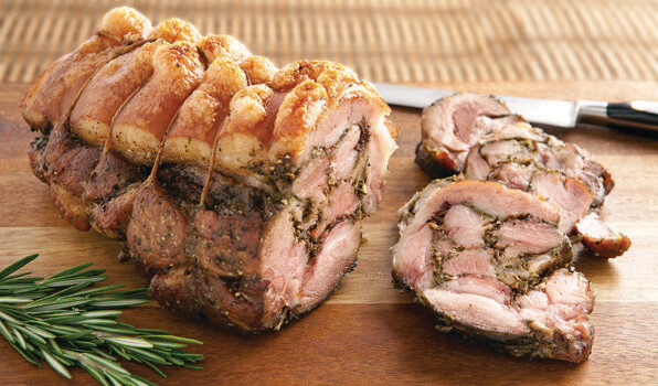 Porchetta - pork rolled with fennel &amp; garlic
