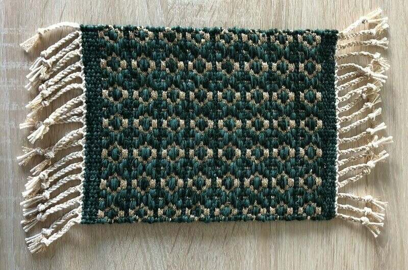 Tapis mini "Diadème" champagne