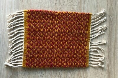 Tapis mini "Yoyo" rouge/jaune