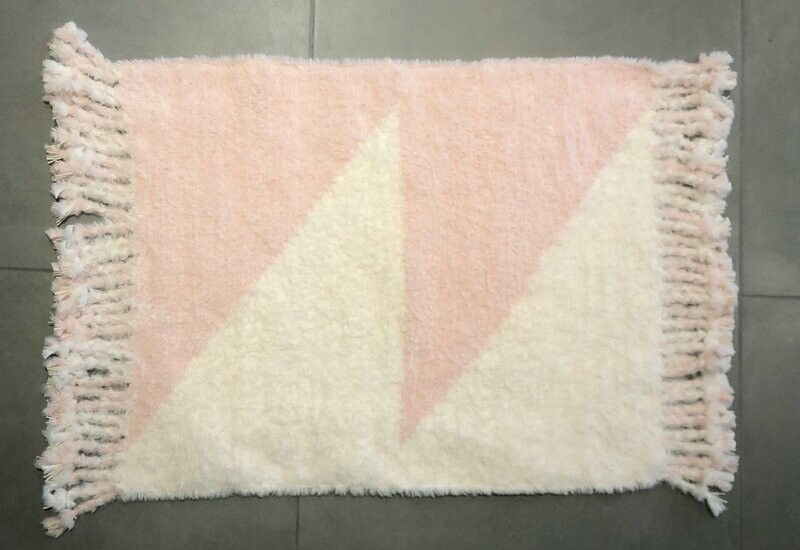 Tapis "Zigzag" rose