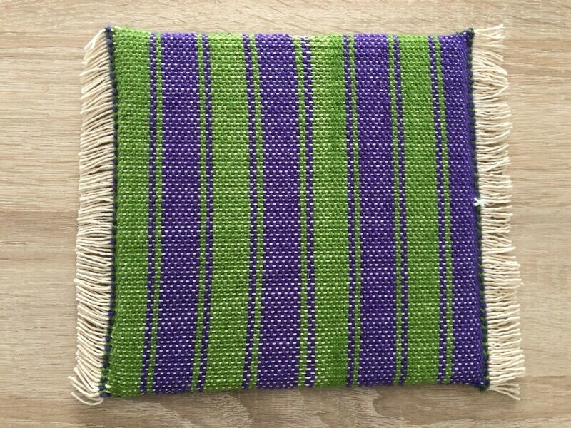 Dessous de Plat "Roma" mauve/absinthe