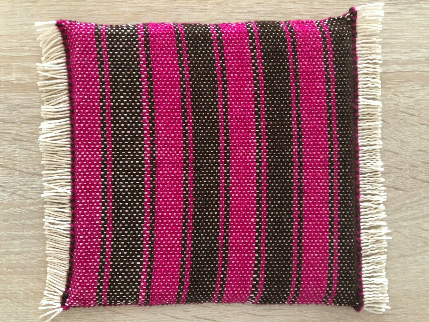 Dessous de Plat "Roma" rose indien/chocolat