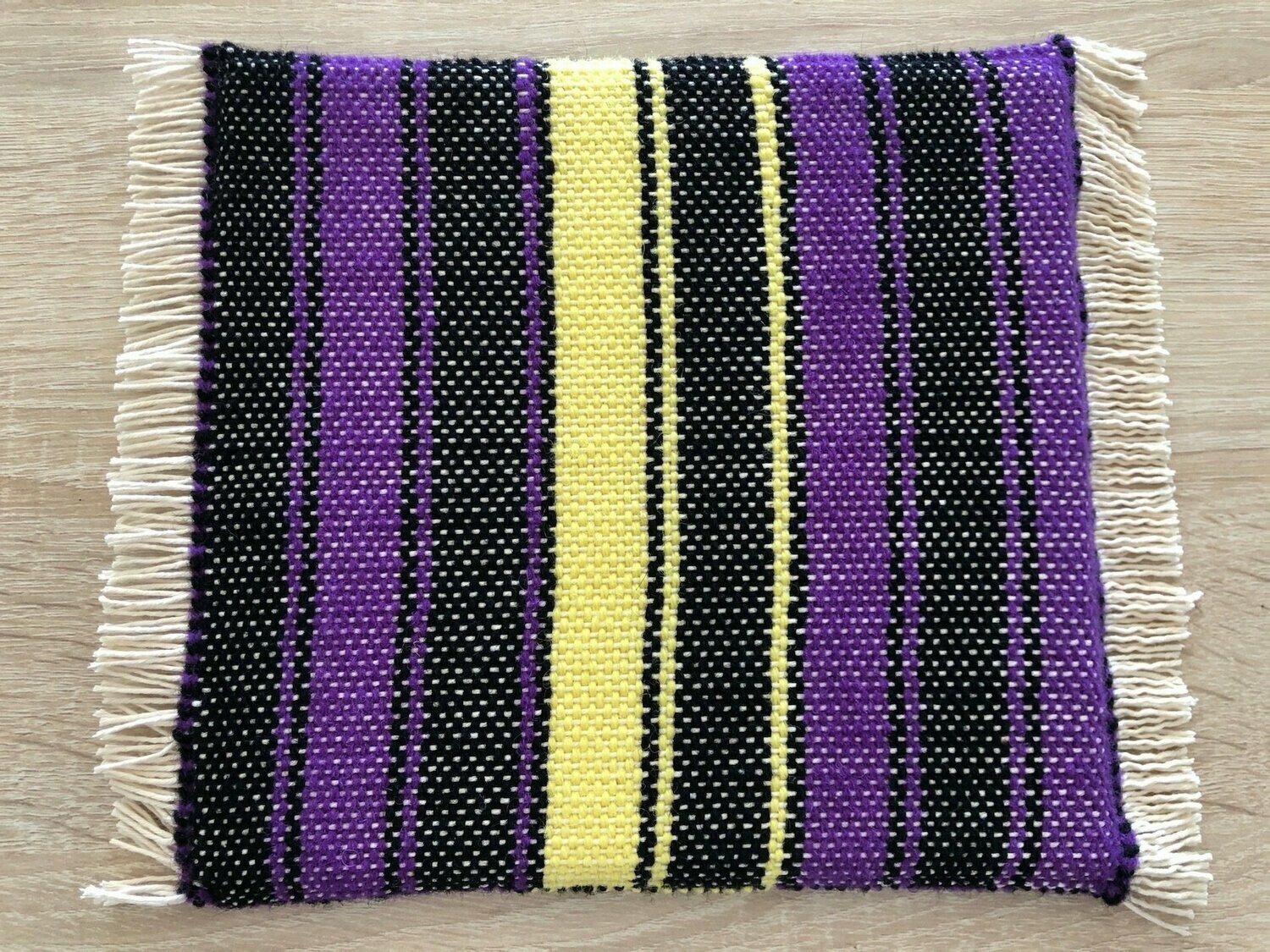 Dessous de Plat "Roma" violet/noir/jaune