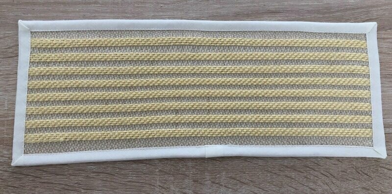2 Sous-verres "Esykaïégo" écru/jaune