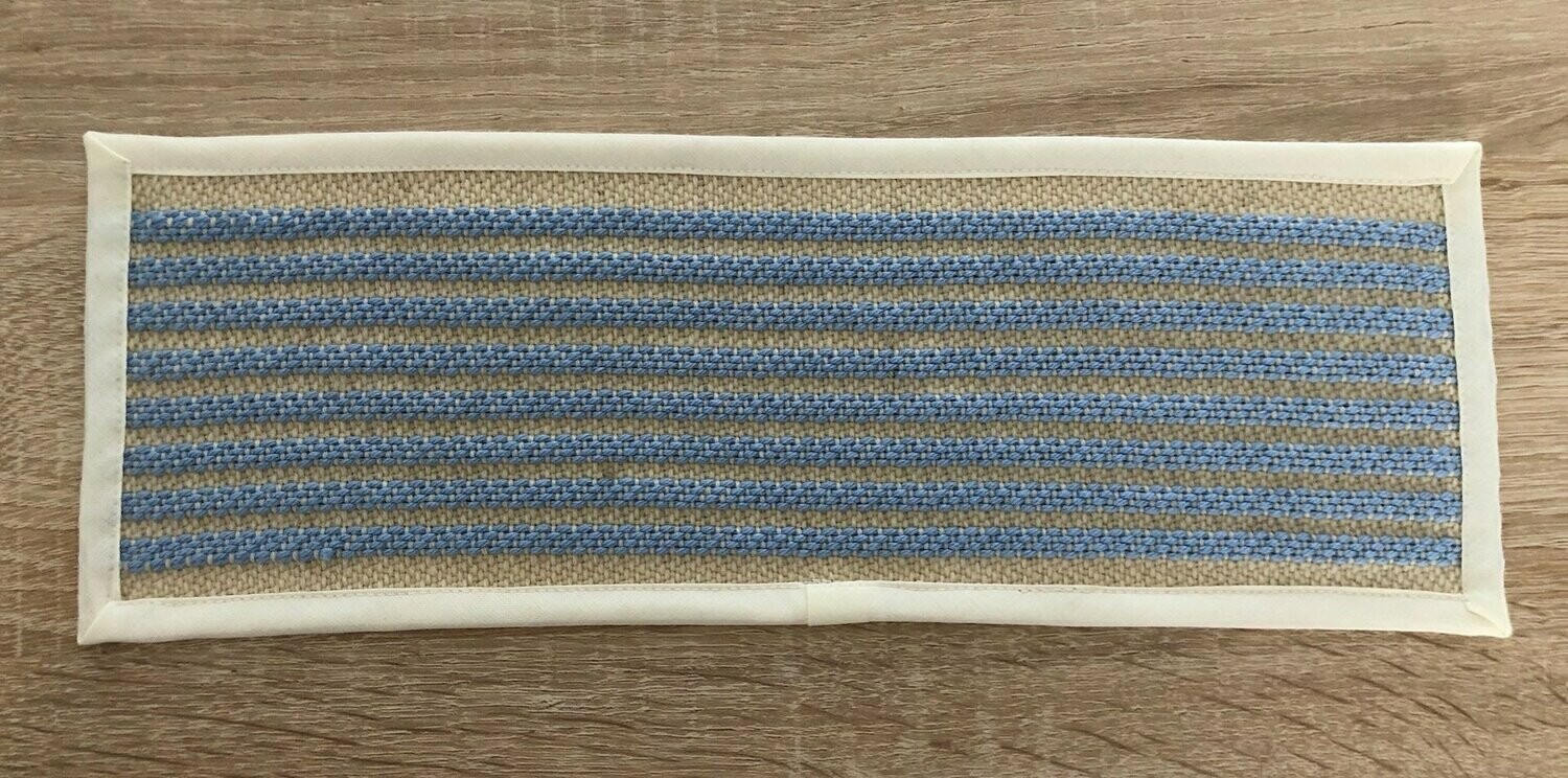 2 Sous-verres "Esykaïégo" écru/bleu clair