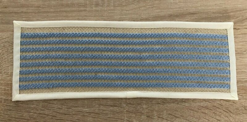 2 Sous-verres "Esykaïégo" écru/bleu clair