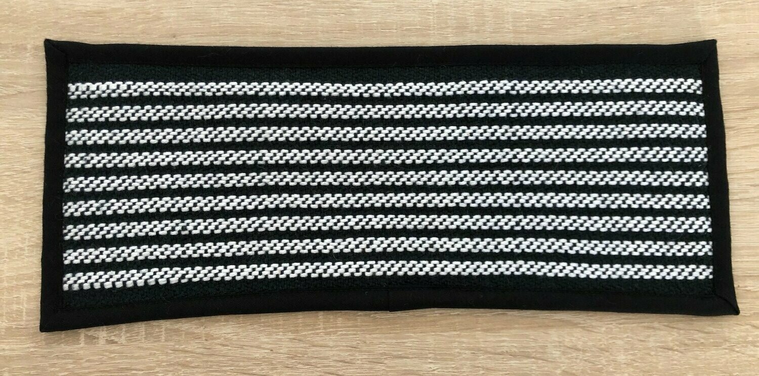 2 Sous-verres "Esykaïégo" noir/blanc