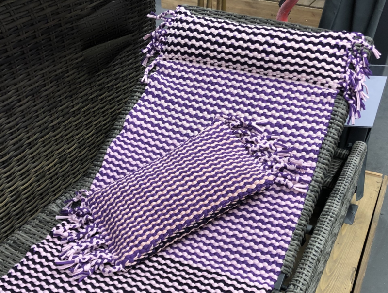 Matelas de bain de soleil violet/rose