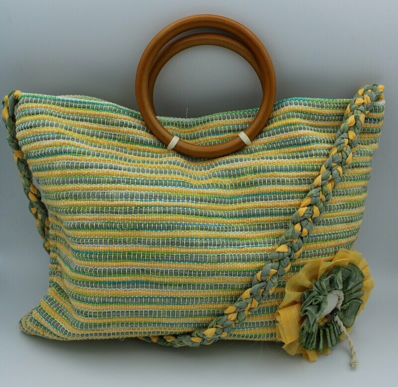 Sac "Soshik" vert/jaune