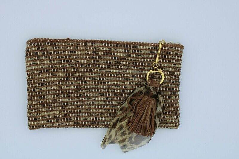Trousse "Soshik" marron et fil velours