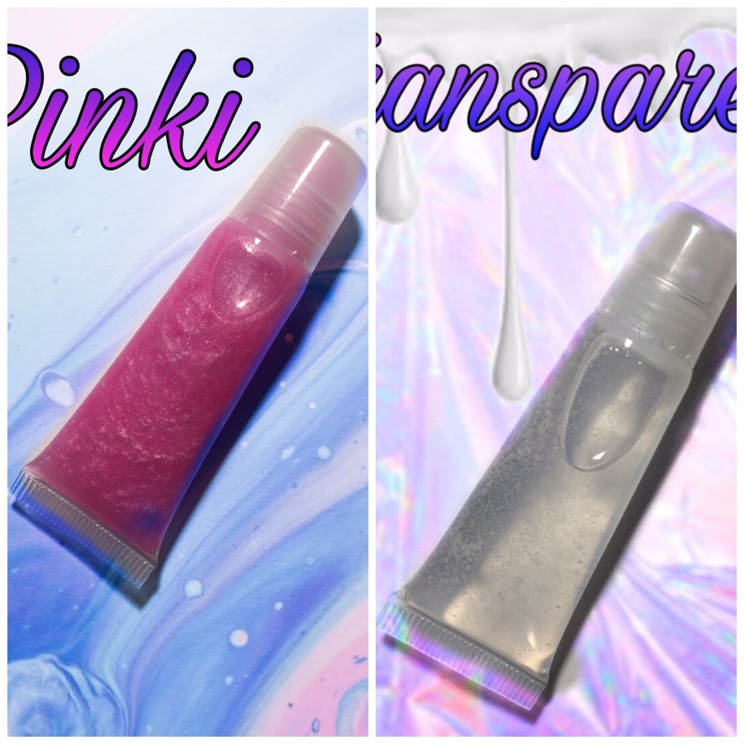 1 Gloss Transparent + 1 Gloss Pinki