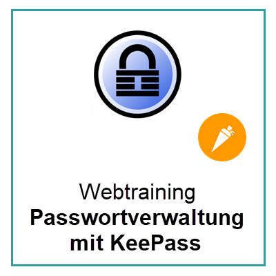 KeePass Passwortverwaltung Webtraining
(1,5 Stunden)