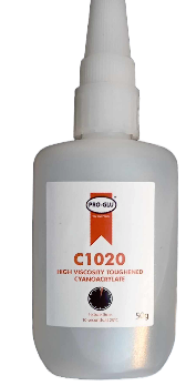 Pro-Glu C1020 TOUGHENED VISCOUS Cyanoacrylate &#39;instant glue&#39;