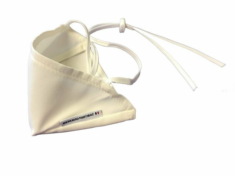 Masque adulte catégorie 1 UNS 1 lavable 50 fois forme bec de canard MASKAVIO ® x5 Masque adulte catégorie 1 UNS 1 lavable 50 fois forme bec de canard MASKAVIO ® x5
